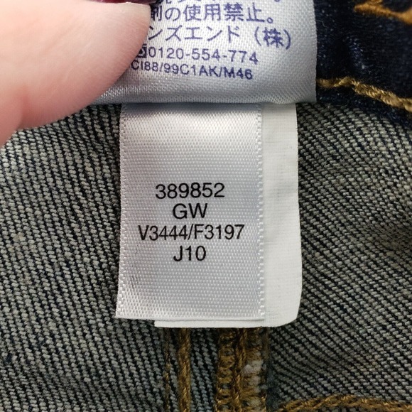 Lands End Womens Blue Denim Regular Fit Dark Wash Cropped Jeans Size 2P - Picture 6 of 8